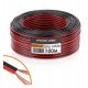 LED-strip kabel parallel audio 2x0,5 mm 100 meter koper