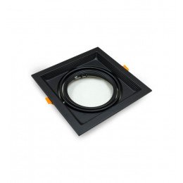 Marco negro orientable para AR111 empotrable