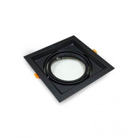 Marco negro orientable para AR111 empotrable