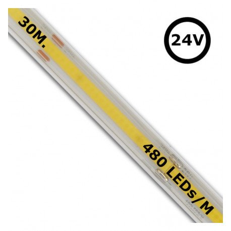 LED COB Strip 24V 480 LEDs/m IP65 Outdoor, 30 m