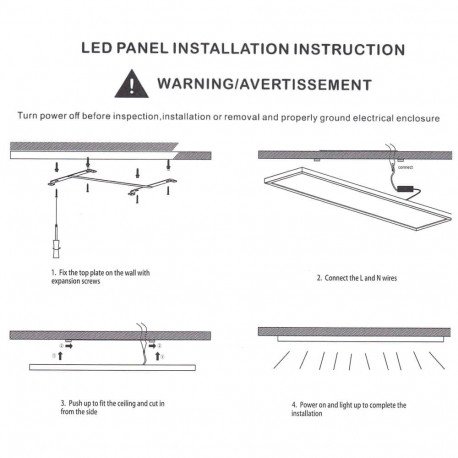 LED Surface Panel 60x30 36W 3CCT Ultra Slim 22mm GXtronic