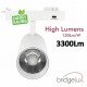 LED-spot 30W BRAGA voor monofasige rail 3CCT CRI+90 40°