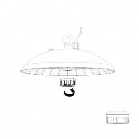 Radar bewegingssensor Zhaga 0-10V voor industriële UFO led-high-bay