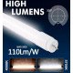 ledbuis T8 18W 120 cm glas 300° SMD2835 110 lm/W