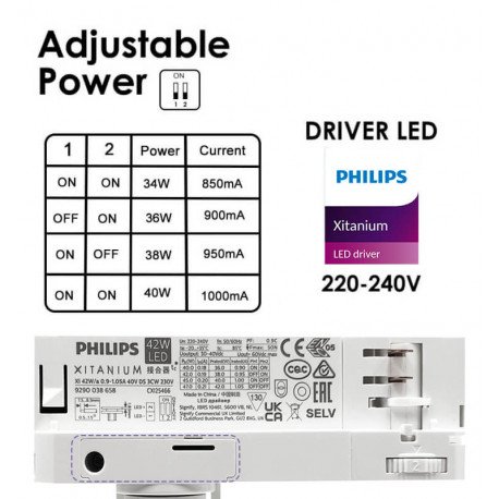 led-spot 40W voor 3-fase carrilsysteem NEW MAYA 3CCT UGR13 24°-60° wit