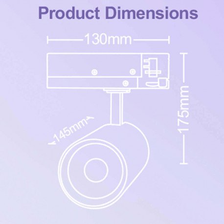 led-spot 40W voor 3-fase carrilsysteem NEW MAYA 3CCT UGR13 24°-60° wit