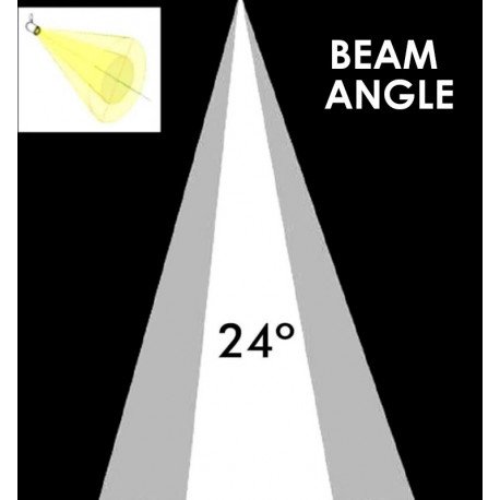 Led schijnwerper voor 1-fase rail PARMA 30-40W 4CCT 24° wit
