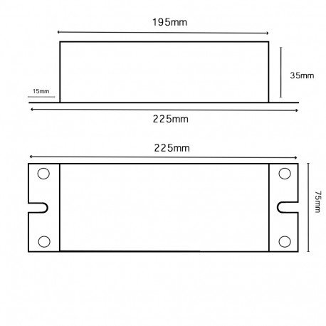 Waterdichte voeding 24V 200W IP68 GXtronic met 2 uitgangen