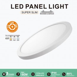 Downlight LED rond 6W-12W-18W 3CCT IP44 NEW MOSS SLIM