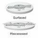 Downlight LED rond 6W-12W-18W 3CCT IP44 NEW MOSS SLIM