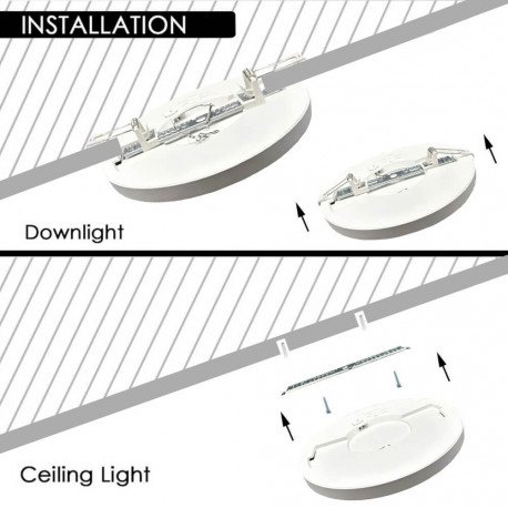 LED Downlight Circular 3CCT 12W-18W-24W IP44 NEW MOSS SLIM