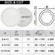 LED Downlight Circular 3CCT 12W-18W-24W IP44 NEW MOSS SLIM