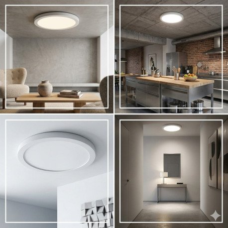 LED Downlight Circular 3CCT 12W-18W-24W IP44 NEW MOSS SLIM
