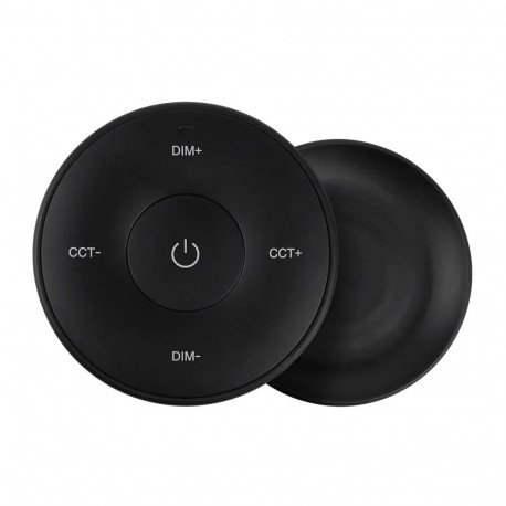 LED Strip RF Mini Remote Black (CCT + Monochrome, Touch)