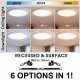 LED Downlight Circular 6W-12W-18W with Radar Sensor IP44 3CCT