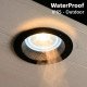 LED Downlight 8W Fireproof TRIAC 3CCT IP65 36° Black