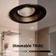LED Downlight 8W Fireproof TRIAC 3CCT IP65 36° Black