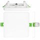 Vierkante downlight led frameless 4CCT 6/9/12W instelbaar 50-100mm wit