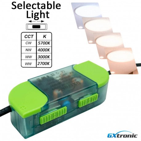 Downlight LED circulair 6/9/12W 4CCT dimbaar 50-100mm CRI92