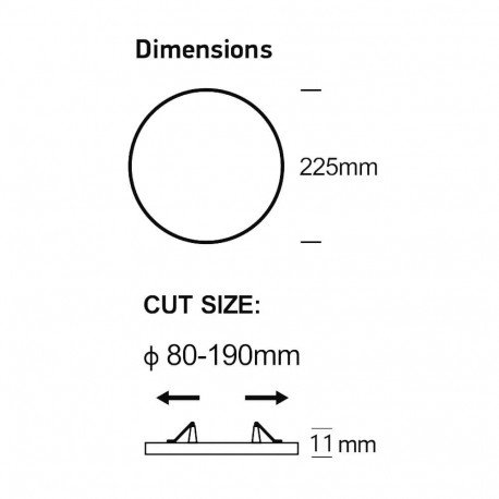 Downlight LED circular 4CCT 16/20/24W ajustable blanco CRI92