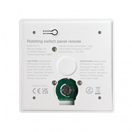 TRIAC dimmer PUSH Tuya RF 2,4GHz 100-240V met bedieningspaneel