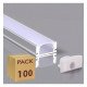 LED Aluminum Profile U Surface 2 m for LED Strips