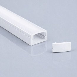 LED Strip Aluminum Profile White Surface U-Channel 2 m