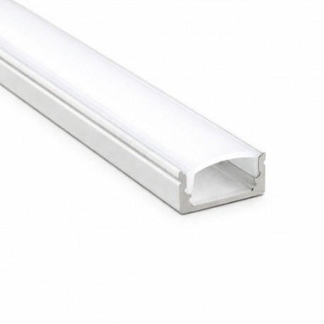 Aluminium profiel wit 2 m opbouw voor ledstrips