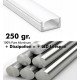 Aluminium profiel wit 2 m opbouw voor ledstrips