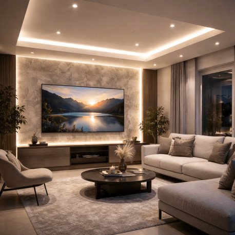 LED Strip Aluminum Profile White Surface U-Channel 2 m