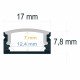 Aluminium profiel zwart 2 m opbouw (U-profiel) voor ledstrips