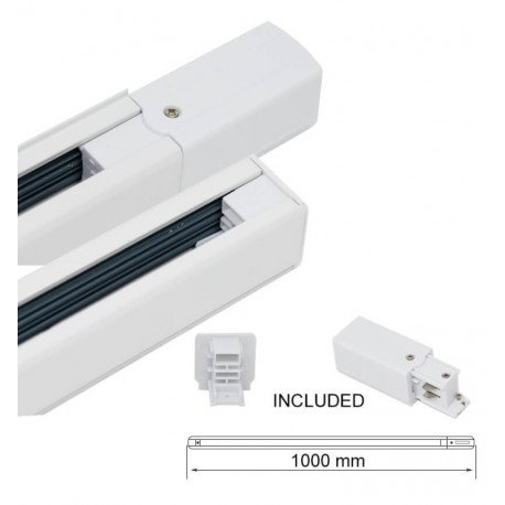 TRIFASISCHE led-rail 1 meter wit voor etalages