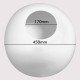 Led-straatverlichting LED Globo E27 Ø450 mm (UV- en slagvast)