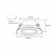 Downlight LED 7W inbouw kantelbaar dimbaar TRIAC 3CCT wit