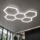 Hexagonaal ledpaneel type bijenkorf 120 cm high power zonder schaduwen