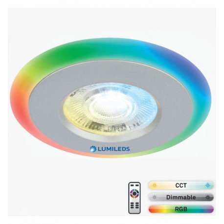 Downlight LED 6W RGB+CCT - Control Remoto - Chip Lumileds