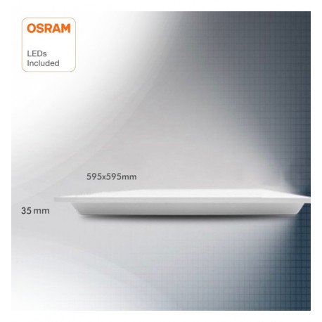 PACK 10 Panel LED 60x60 Multivatio - 48W-40W-36W-24W - OSRAM CHIP DURIS E 2835