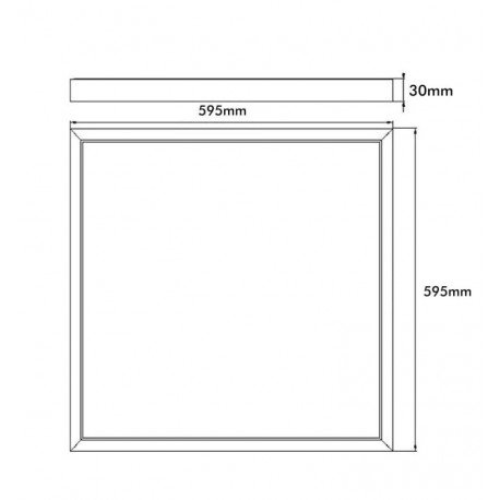 PACK 10 Panel LED 60x60 Multivatio - 48W-40W-36W-24W - OSRAM CHIP DURIS E 2835