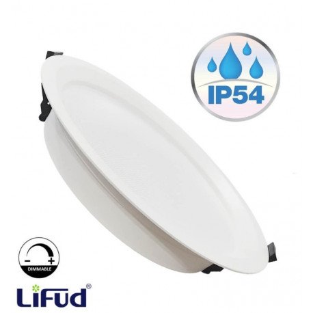 Downlight LED 40W Circular - Regulable Driver Lifud - IP54 - CRI +90 UGR17