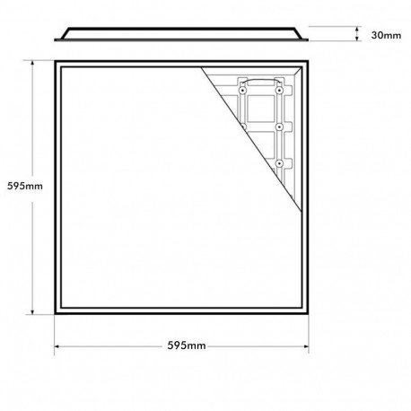 Pack Panel LED 60x60 40W 4380Lm UGR19 | Philips Driver 5 Años de Garantía