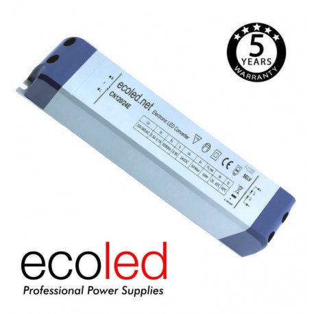 Fuente alimentación 24V 120W para tiras LED IP20 TÜV