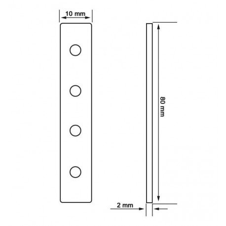 I-versterkingskoppeling voor aluminium led-profiel