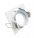 LED Downlight Square Adjustable GU10/MR16 White
