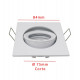 LED Downlight Square Adjustable GU10/MR16 White