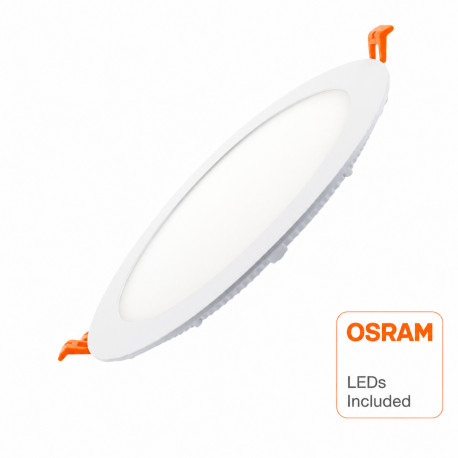 Panel LED Slim circular 20W para empotrar, OSRAM DURIS E