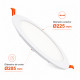 Panel LED Slim circular 20W para empotrar, OSRAM DURIS E
