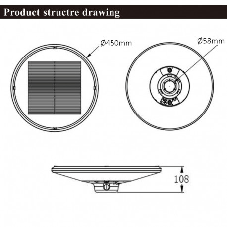 LED straatlamp Solar EcoUrban 120 3CCT 1800 lm | PIR