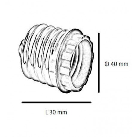 Adapter E40 naar E27 voor ledlampen