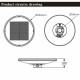 LED solar straatlamp EcoUrban 120W kit 2,5 m | 3CCT