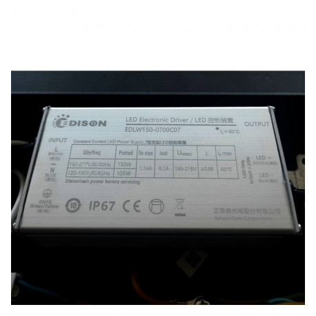 LED straatlamp 100W HALLEY Bridgelux 150lm/W met schemersensor